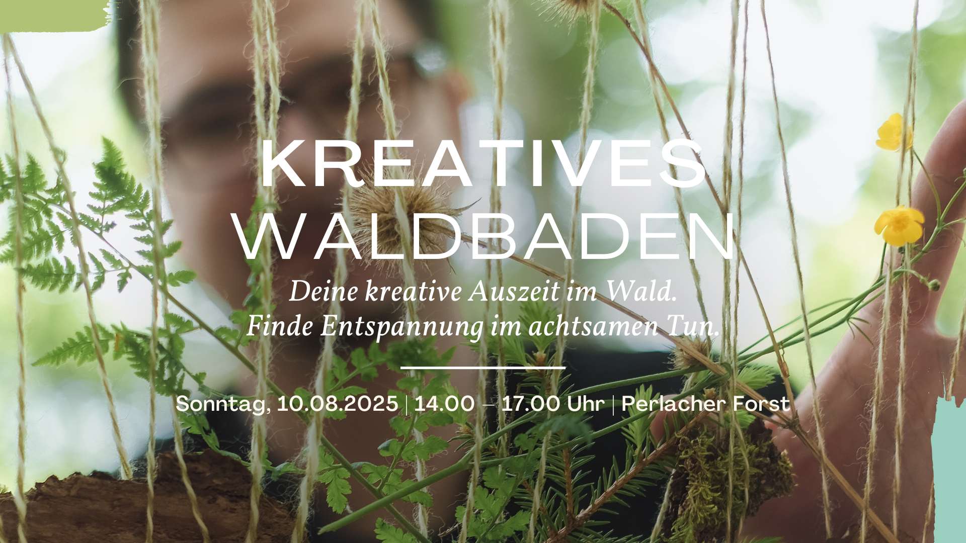 Kreatives Waldbaden im Perlacher Forst – Finde Entspannung beim kreativen Tun. 10. August Perlacher Forst