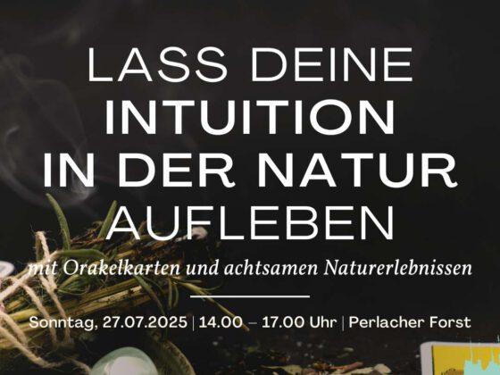Lass deine Intuition in der Natur aufleben und erlebe beim Waldbaden und arbeiten mit Orakelkarten eine tolle Auszeit in München