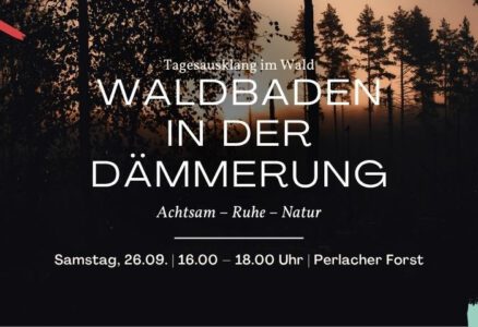 Waldbaden zur Dämmerung